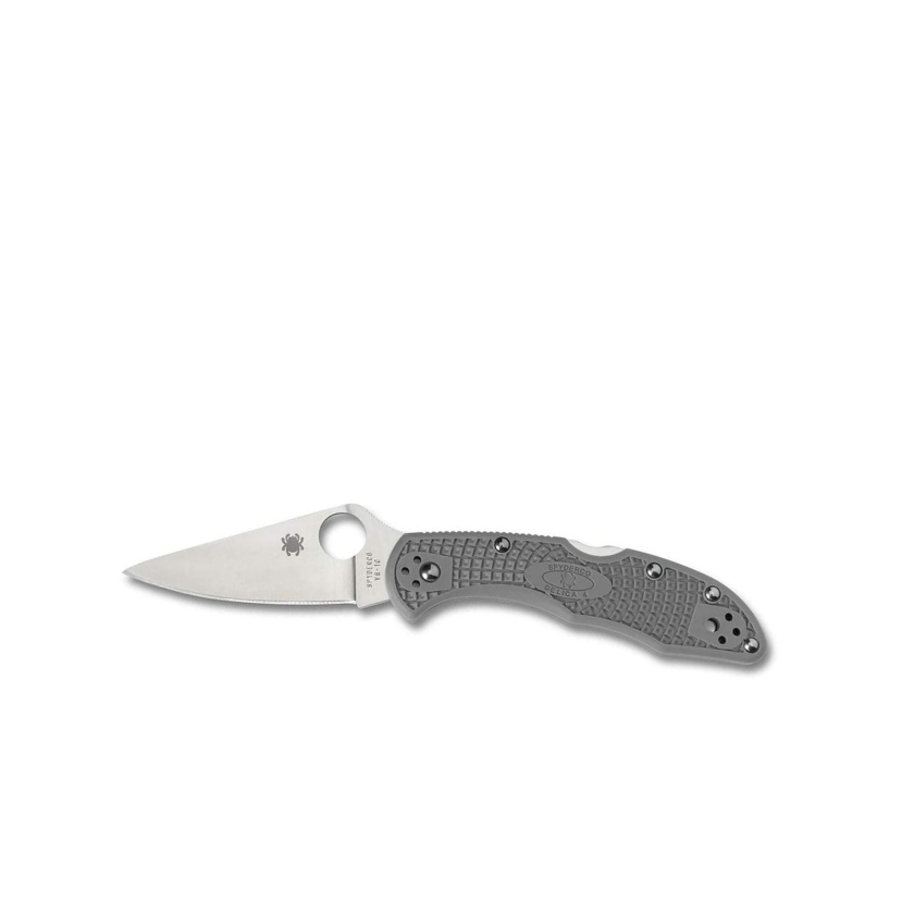 Spyderco Delica 4 Lightweights Knife with 2.90" Flat-Ground Steel Blade and High-Strength FRN Handle C11FPGY