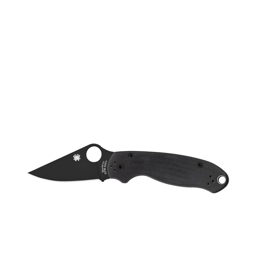 Spyderco Para 3 Folding Knife with 2.95" Black Blade and G-10 Handle C223GPBK