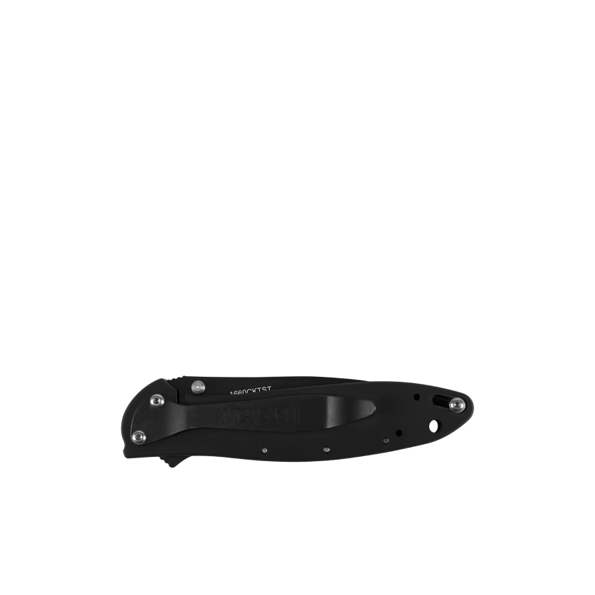 Kershaw Leek Pocket Knife Black Serrated 3" 14C28N Stainless Steel Drop Point Blade