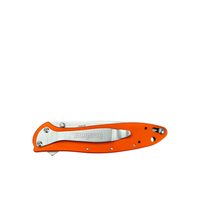 Kershaw Leek Pocket Knife Orange 3" 14C28N Stainless Steel Drop Point Blade